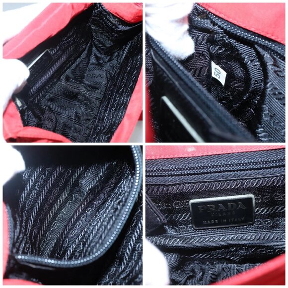PRADA Shoulder Bag Nylon Red Auth 137444 - Picture 15 of 16